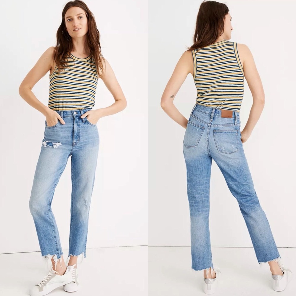 Madewell Step Hem Classic Straight Jeans Corrie